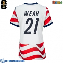 Fotballdrakt Dame Forente stater Timothy Weah #21 Hjemmedrakt VM 2026 Kortermet